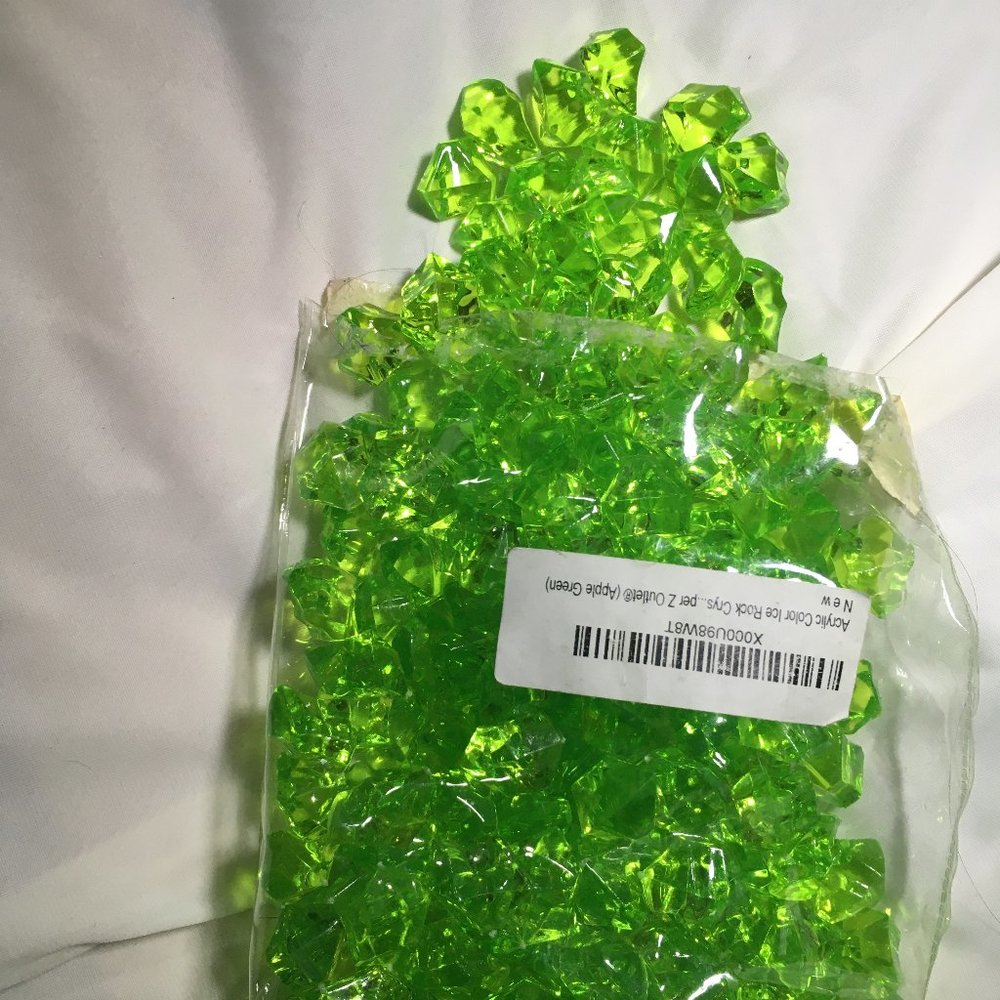 5/$15 Green Acrylic Stones - 190 Piece